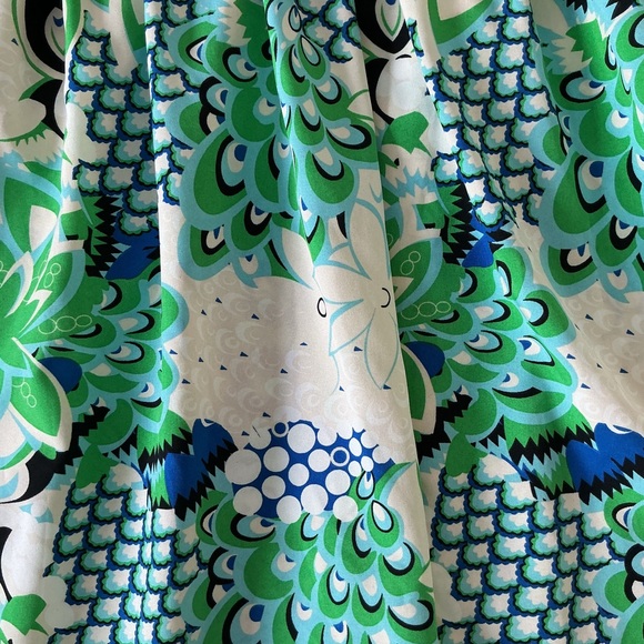 Jodifl Long Puffer Sleeve Belted Floral Dress Size Medium - Picture 2 of 10